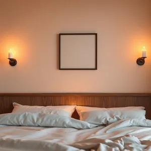 neutral bedroom mockup example 3